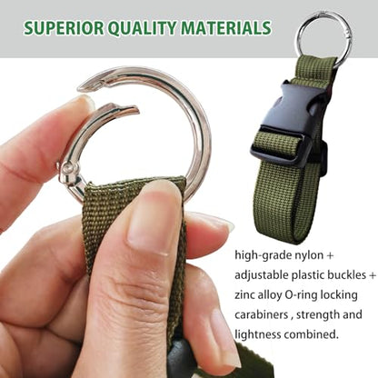 3PCS Add a Bag Luggage Strap Jacket Gripper, Luggage Straps Carry-on Baggage Suitcase Straps Belts Travel Accessories,Carry Your Extra Bags(Army Green) - color: Army Green 24cm