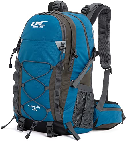 Diamond Candy Waterproof Hiking Backpack for Men and Women, Lightweight Day Pack for Travel Camping | Waterproof - color: Blue