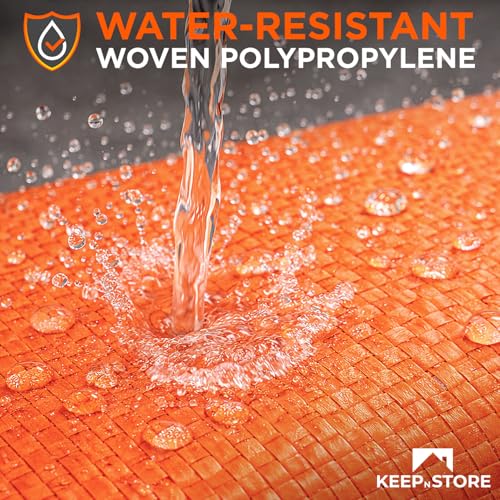 Heavy Duty Sand Bags Pack of 12, Bright Orange Empty Sandbags with Built-In Ties, Woven Polypropylene UV Protection 1600 Hours, Fillable Bags for Flood Control, Weight, 12x20 inches, 25 Pounds Volume - size: 12"W x 20"L, style: Pack of 12