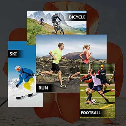 Running Parachute for Speed Training, 56 inch Resistance Parachute for Athletes, Sprinting & Football Training Equipment with Adjustable Waist Belt, Drag Chute to Improve Velocity & Explosive Power - color: Orange-Velcro belt