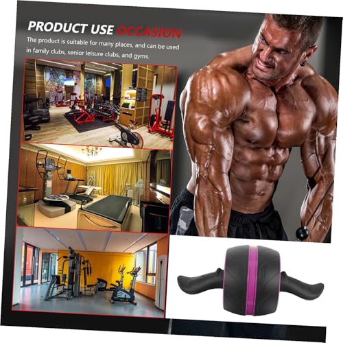 Ab Roller Wheel with Automatic Rebound and Comfortable Handle Silent Exercise Roller for Core Strengthening at Home Gym Suitable for Men and Women Beginners and Experts