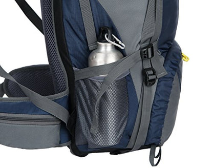 Esup 50L Hiking Backpack Men Camping Backpack with rain cover 45l+5l Lightweight Backpacking Backpack Travel Backpack - color: Blue