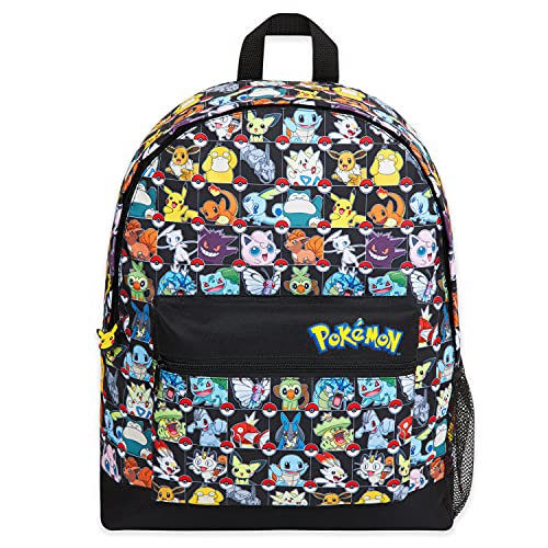 Pokemon Backpack for Kids Teens Boys Girls, Pikachu Anime Backpacks, Bag for Daycare Sports Vacation Travel, School Gift (Multi AOP) - color: Multi Aop