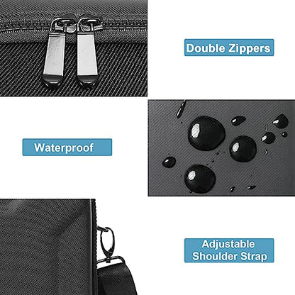MOSISO Hard Travel Carrying Case Compatible with DJI Mini 3 Pro Drone with RC & RC-N1 Remote Controller and Accessories, Portable Waterproof Protective Storage Case Bag with Shoulder Strap, Black