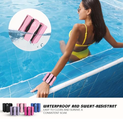 Ankle Wrist Weights for Women Men, One Pair of 2lbs/3lbs/4lbs Adjustable Arm & Leg Weights Silicone Wearable Weighted Bracelet for Pilates Yoga Walking Running Home Gym Fitness Strength Training Weight Loss Exercises Physical Therapy Dance Swimming Water