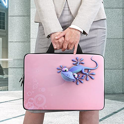 iColor 14-15.6 inch Laptop Bag Sleeve Handle Chromebook Case Holder Pouch Notebook Sleeve Neoprene Cover Soft Carrying Travel Case Cute Gecko ICB-20 - color: ICB-20