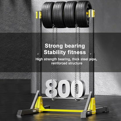 cdar Dip Bar Pull Up Bar Station, 400LBS Multi-Functional Free Standing Power Tower with 11 Gears Adjustment Heavy Duty Strength Training Stand Push Up Workout Exercise Equipment for Home Gym Black