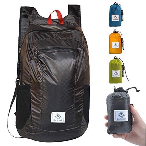 4Monster Hiking Daypack,Water Resistant Lightweight Packable Backpack for Travel Camping Outdoor - color: Grey, size: 16L