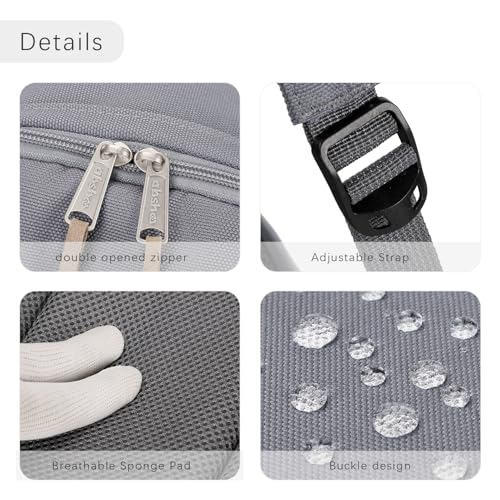 abshoo Basic School Backpack For College Middle High School Water Resistant Bookbag Travel Daypack(Gray) - color: Gray