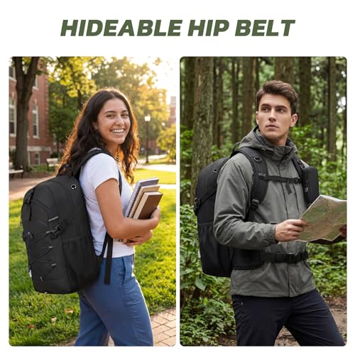 TILYMOL Hydration Hiking Backpack with 2L Water Bladder - Lightweight Waterproof Outdoor Camping Backpack/Water Backpack, Hiking Daypack with Hydration System for Hiking, Travel, Running, Biking