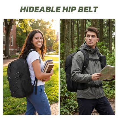 TILYMOL Hydration Hiking Backpack with 2L Water Bladder - Lightweight Waterproof Outdoor Camping Backpack/Water Backpack, Hiking Daypack with Hydration System for Hiking, Travel, Running, Biking