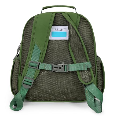 mibasies Toddler Backpacks for Boys 2-4: Quilted Backpack for Preschool Prek Daycare - Cute 12 Inches Bookbag for Little Kids Dinosaur Green - color: Dinosaur Green, style: Toddler-12"h(not Fit Folder)