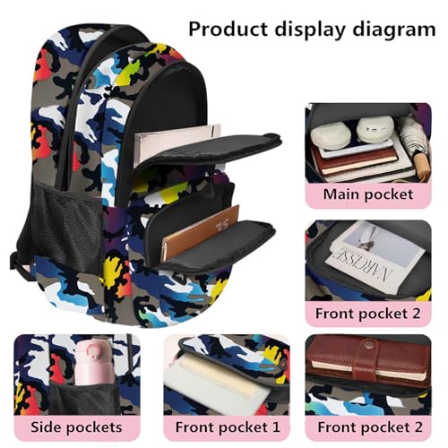Casual Lightweight Backpacks for Boys & Girls, School Bookbags, 15 "Laptop Backpack, Travel Bag (213mchua) - color: 213mchua