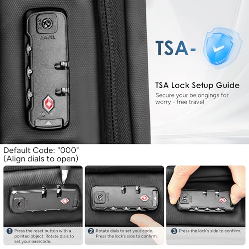 travel inspira Vacuum Compression Backpack 65L, Carry On Backpack with Electric Pump, TSA Lock, Water Resistant, Laptop Compartment for Travel, Camping, Business, Weekend Trips - color: Black Carry on