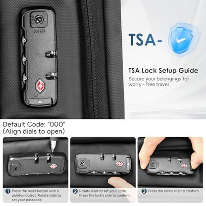 travel inspira Vacuum Compression Backpack 65L, Carry On Backpack with Electric Pump, TSA Lock, Water Resistant, Laptop Compartment for Travel, Camping, Business, Weekend Trips - color: Black Carry on