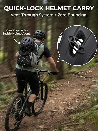 Hydration Hiking Backpack, Water Hiking Backpack, Hydration Backpack with 15l Water Bladder, Runinnng Backpack for Men Women for Cycling Campling - color: Black
