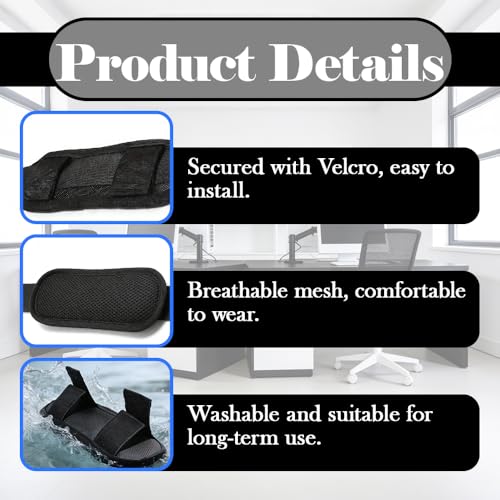 Soft Shoulder Strap Pad, Removable Backpack Strap Pads, Breathable Backpack Shoulder Cushion with Pressure Relief for Duffle Bag Guitar Straps (2 pcs Black)