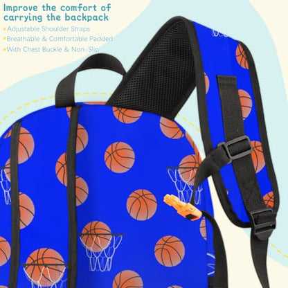 Basketball Laptop Backpack for Women Men, Blue Work Travel Computer Backpacks, 18.3 Inch Large Computer Nurse Teacher Bags Casual Daypack - color: Multicolor 13