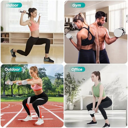 LIFERUN Steel Adjustable Dumbbell Set of 2, 5/10/15lb Free Weights Dumbbells Set, Non-Slip and Comfortable Foam Handle, Adjustable Dumbbells Weights Set for Home Gym Office Exercise - style: 5lbx2