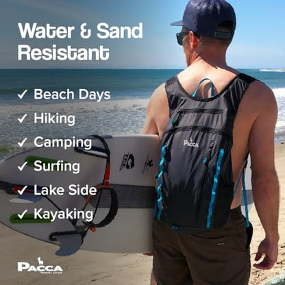 Pacca Onda 20L Packable Lightweight Foldable Backpack for Travel, Camping, Outdoor, Hiking Pocket Backpack (Blue) - color: Blue