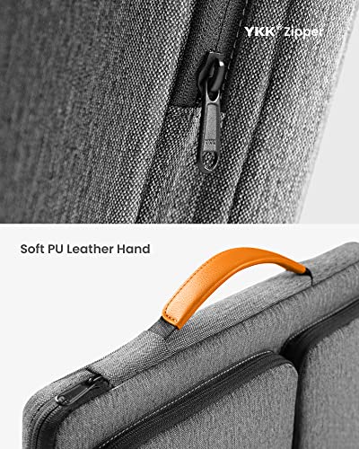 tomtoc 360 Protective Laptop Case for 13-inch New 2026 MacBook Air M5/A3449, M4/A3240, M3/A3113, M2/A2681, M1/A2337, MacBook Neo A18 Pro, 13-in Surface Pro 11th AI PC, Water-Resistant Carrying Bag - color: Gray, size: 13 inch
