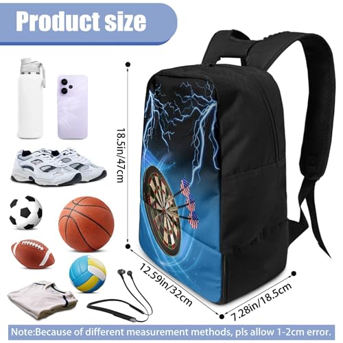 Boxing Dart Lightning Karate Baseball Sport Backpack Shoe Compartment Equipment Bags Gym Teenager Inner Pocket School Ball (Dart Lightning design) - color: Dart Lightning Design