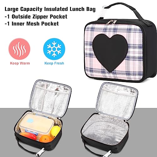 ACESAK Backpack for Girls - Bookbag Backpacks Schoolbag for Girls Kids Teen Women Casual Travel Daypacks - School Bag Elementary Middle School College Cute Backpack with Lunch Box (Black) - color: Black