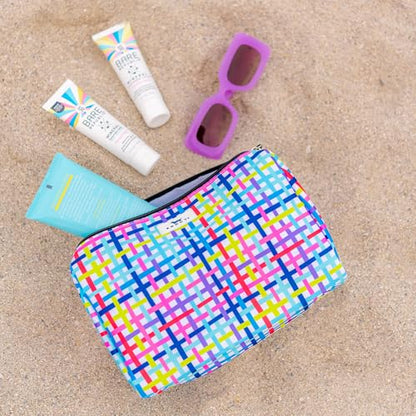 SCOUT Packin' Heat - Large, Water-Resistant, Zip Close Makeup Bag for Women- Toiletry Travel Bag - Cosmetic Bag - color: Cindy Clawford