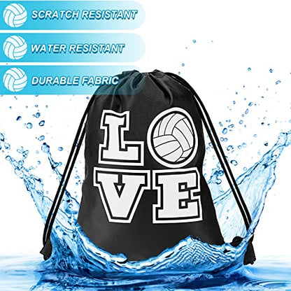 Tanlade 24 Pcs Drawstring Bags Cinch Sack Candy Drawstring Bag Goodie Favor Bags Supplies Gifts for Sports Party Men Women(Volleyball,7 x 10 Inch) - size: 7 x 10 Inch, style: Volleyball