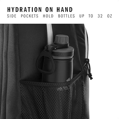 Originator Small Backpack for men and women, athletic book bag with laptop sleeve - color: Black/White