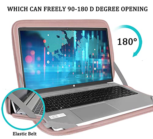 Laptop Sleeve Case 15.6 inch, Durable Shockproof Protective Computer Carrying Cover with Front Pocket, Briefcase Handbags Laptop Sleeve Bag for 15.6 inch HP, Dell, Acer, Asus, Notebook, Pink - color: Pink, size: 15.6 inch
