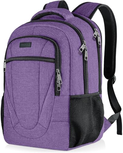 BIKROD Backpack for Men Women, Backpacks for School Teen Boys, Business Anti Theft Slim Sturdy Back Pack, Adult Computer Bag Gift 15.6 IN Laptop, Purple - color: Purple, size: 15.6 Inch