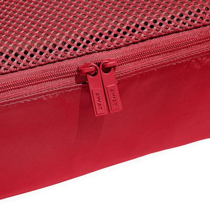 Away Insider Packing Cubes Set of 4 – Lightweight Travel Organizers for Luggage, Suitcases & Carry-On Bags, Cherry Red - color: Cherry Red