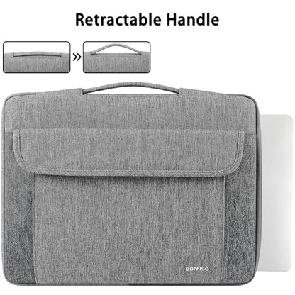 DOMISO 15.6-16 Inch Laptop Sleeve Case,Water-resistant Laptop Protective Case for MacBook Pro16,Dell XPS 16,Lenovo,HP, ASUS, Acer,Gray - color: Grey, size: 15.6-16 Inch