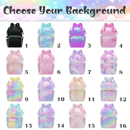MyPupSocks Custom Butterfly Floral Diaper Bag Backpack for Mom, Daughter & Granddaughter | Adorable Personalized Mommy Daypack, Perfect Mother’s Day Nappy Bag Gift - color: Style 10
