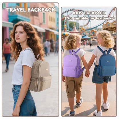 AOTIAN Lightweight Small Hiking Backpack for Women - Durable Water-Resistant Daypack for Travel, Camping & Outdoor Adventures - color: Khaki-small