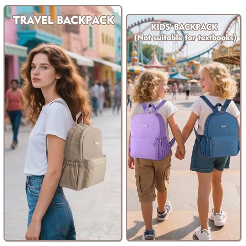 AOTIAN Lightweight Small Hiking Backpack for Women - Durable Water-Resistant Daypack for Travel, Camping & Outdoor Adventures - color: Khaki-small