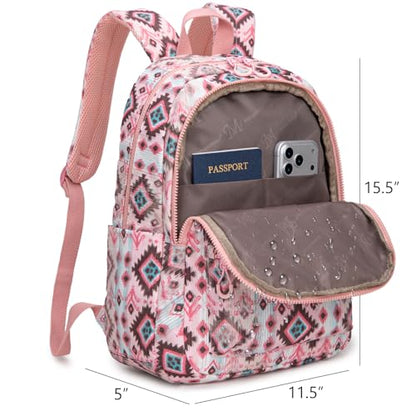 Montana West Backpack Purse for Women Western Aztec Backpack Purse Lightweight Casual Daypack for Travel - color: C-pink