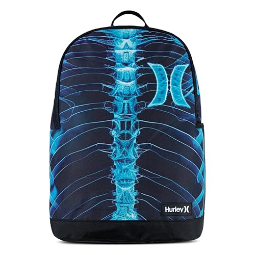Hurley Unisex-Kids Graphic Backpack, Skeleton, One Size - color: Skeleton