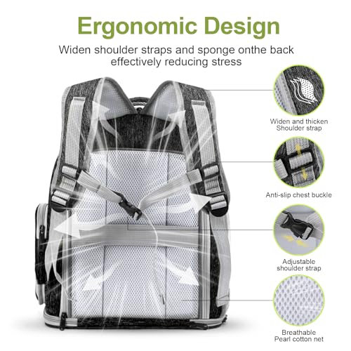 Cawypety Expandable Cat Backpack,Cat Bubble Backpack Carrier for Carrying Cats, Pets and Small Dogs,Airline-Approved,Designed for Travel, Hiking, Walking,Car （Black - color: Square Expandable- Black