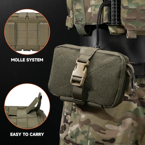 EXCELLENT ELITE SPANKER Tactical Molle Rip Away Ifak Pouch Utility First Aid Pouch Medical EMT Bag - color: Ranger Green