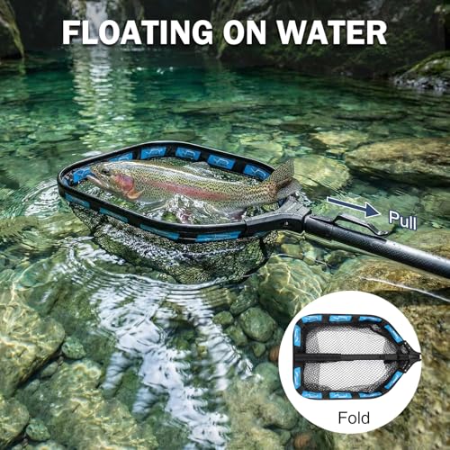 PLUSINNO Tackle Bag - Expandable Fishing Bag with fishing net for Saltwater & Freshwater - Water Resistant Fishing Gear Shoulder Bag For Men - color: Tackle Bog with Lure tool &Fishing Net