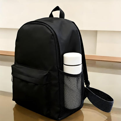 Water Resistant Lightweight Backpack for Men Women, Durable Travel Backpack with Multiple Pockets, Casual Daypack for Work Business Hiking Outdoor Commute(Black)