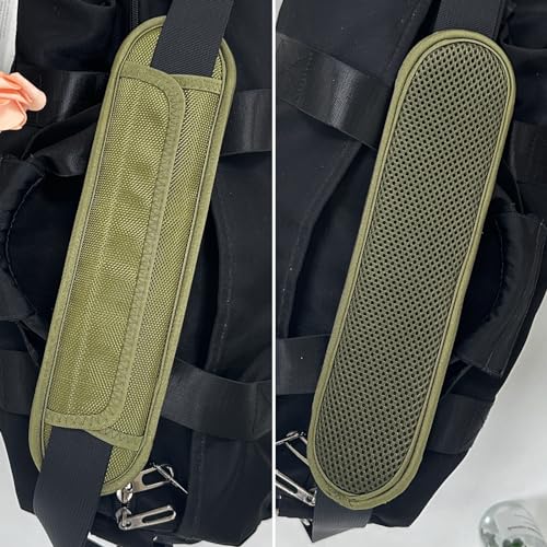 FIEIL 2 Pack Extra Thick Shoulder Strap Pad, Universal Replacement Shoulder Pad, for Shoulder Bags, Detachable Shoulder Strap Pad Pads Help Relieve Shoulder Pain(Sandwich Mesh-Army Green) - size: Army green