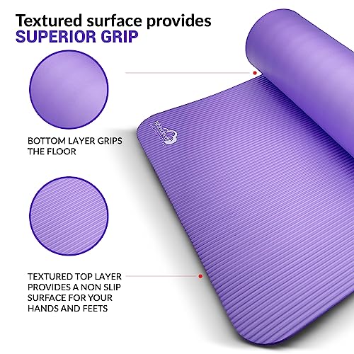 WHITECLOUDZ Yoga kit, 7-Piece Yoga Mat Set for Home Workouts, Thick Yoga Mat, Yoga Blocks, Strap, Yoga Towels & Carrying Bag, Exercise Mat with Yoga Equipment for Women & Men, Enhance Yoga Practice