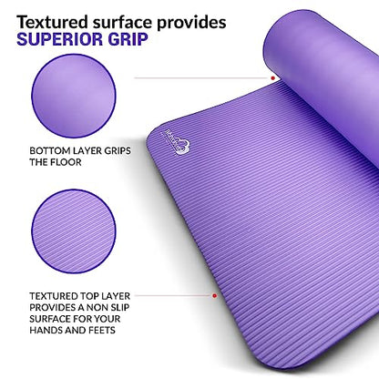 WHITECLOUDZ Yoga kit, 7-Piece Yoga Mat Set for Home Workouts, Thick Yoga Mat, Yoga Blocks, Strap, Yoga Towels & Carrying Bag, Exercise Mat with Yoga Equipment for Women & Men, Enhance Yoga Practice