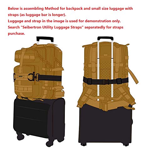Seibertron Falcon Water Repellent Hiking Camping Backpack Compact Pack Summit Bag (Black 27L) - color: Black 27l(size:9"*11"*16.5")
