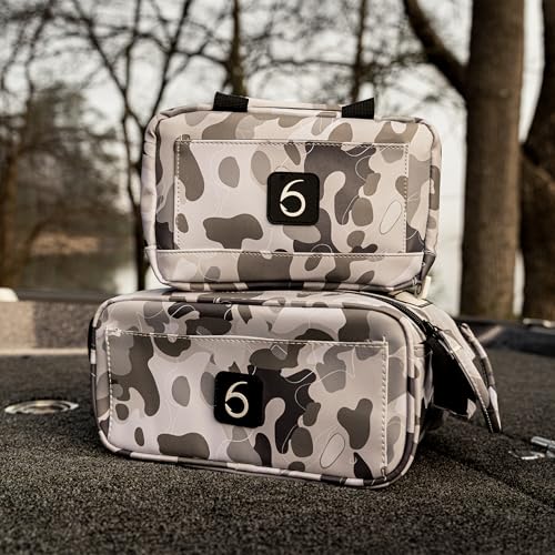 6th Sense Fishing Small Bait Bag – Durable Soft-Sided Storage for Soft Plastics (Woodland Camo - Brown) - color: Woodland Camo - Brown