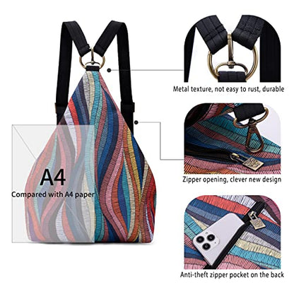 Black Butterfly Premium Backpack for Women, Bohemia Style Fashion Casual Daypack Backpack, Small Backpack Purse (0050-multicolor) - color: 0050-multicolor