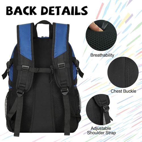 Goloni 35L Basketball Bag,Basketball Backpack with Shoe and Ball Compartment,Backpack for Soccer, Volleyball - color: dark blue